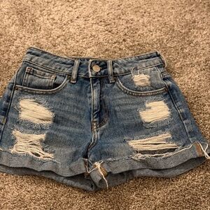Pacsun Distressed Denim Mom Shorts